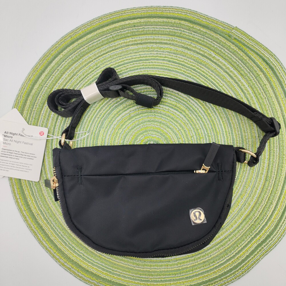 Lululemon - All Night Festival Bag - Micro 2L - Black/Gold